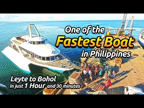 317 km de viagem de Tacloban até a cidade de Tagbilaran // Leyte até Bohol em apenas uma hora com esta embarcação rápida
