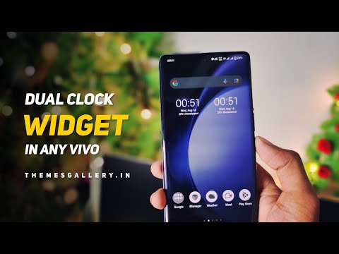 Dual Clock widget in any vivo