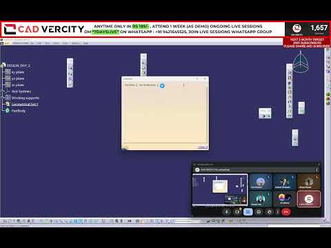 Design Day 2 CAD-VERCITY [ Automobile and Product design Training Center] #catia #ugnx