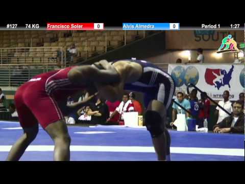 2012 Pan Am: 74 KG FS Quarterfinal: Francisco Soler (PUR) vs. Alvis Almedra (PAN)