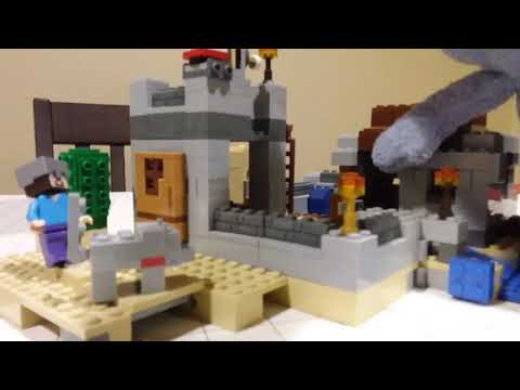 giant toddler attacks lego Minecraft pt 2