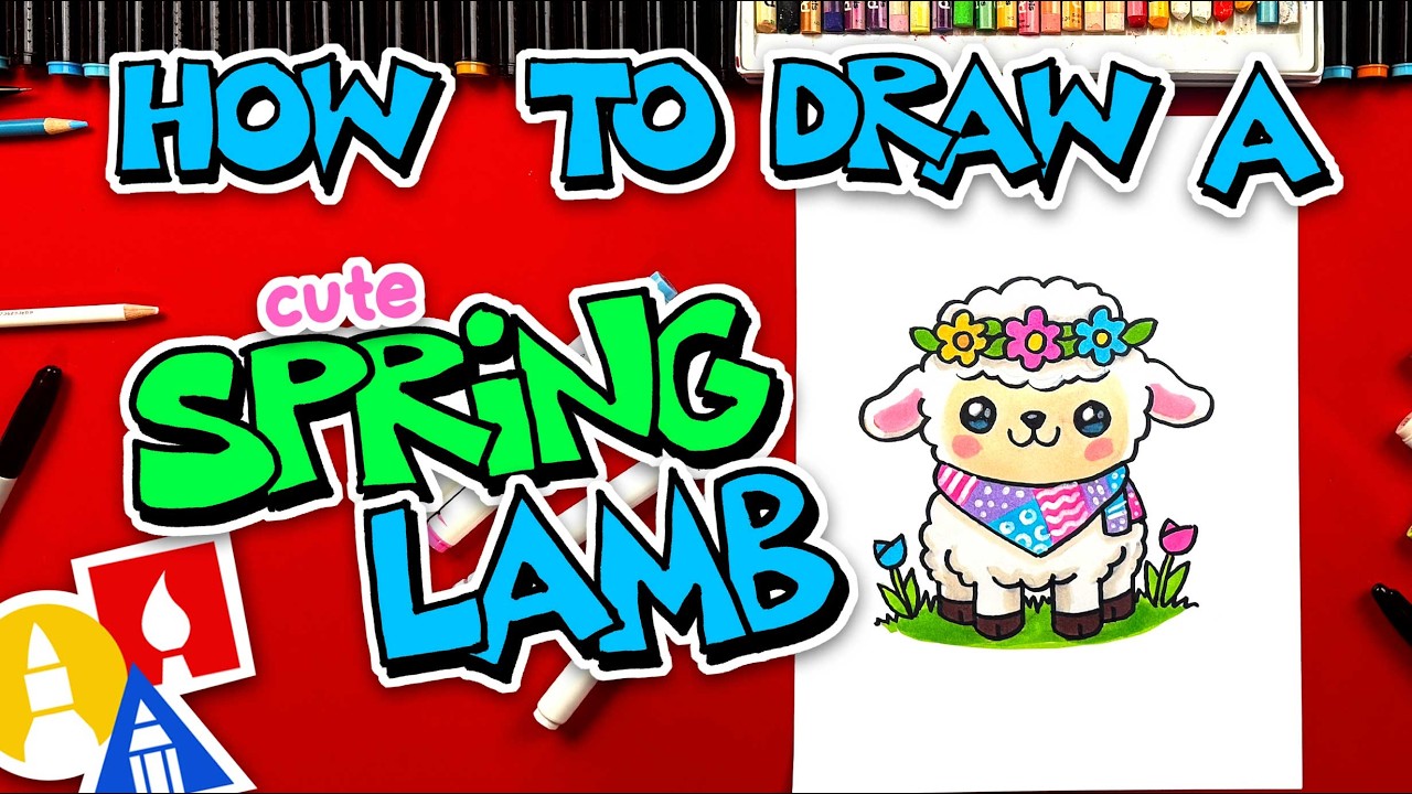 How TO Draw A Spring Lamb
