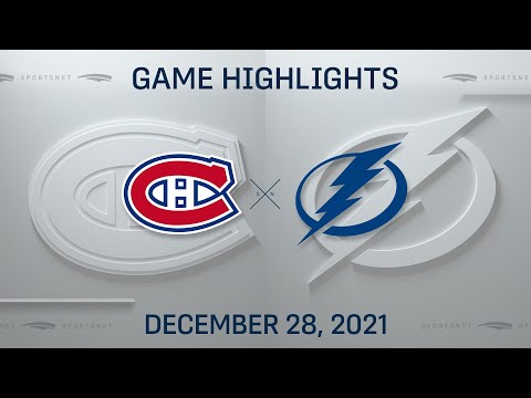 NHL Highlights | Canadiens vs. Lightning - Dec 28, 2021