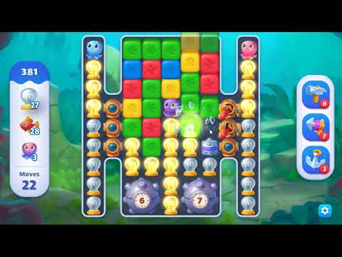 Fishdom Blast Level 381 - NO BOOSTERS GAMEPLAY 🐠 | SKILLGAMING ✔️