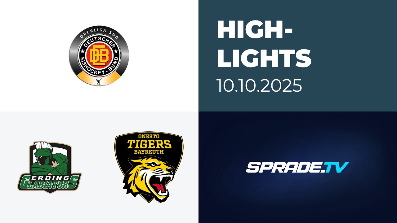 10.10.2025 - Highlights - Erding Gladiators vs. onesto Tigers Bayreuth