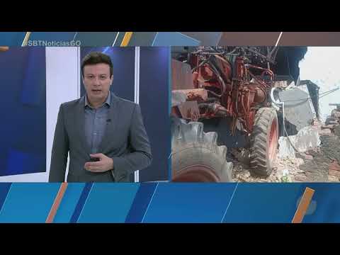 Acidente com máquinas agrícolas deixa homem ferido em Buriti Alegre