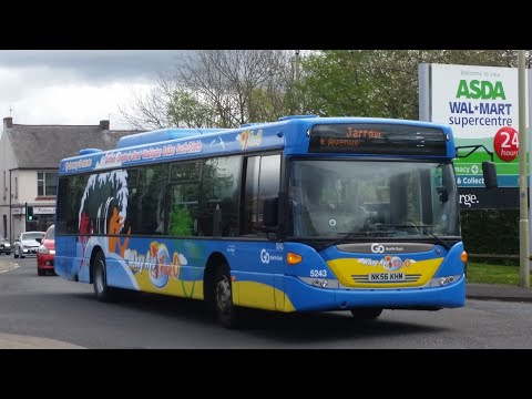 A19 THRASH: Route 50A | NK56KHM/5243 - Go North East: Scania CN230UB/Omnicity