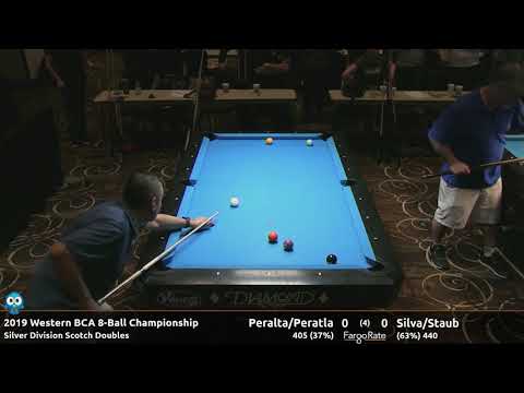 Peralta/Peralta vs Silva/Staub - Silver Scotch Doubles - 2019 Western BCA 8-Ball Championship