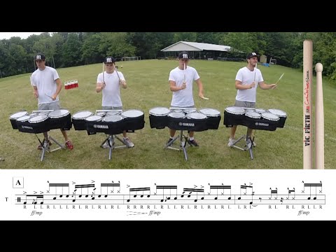 2015 Madison Scouts Tenors - LEARN THE MUSIC to "Traffic Jammin"