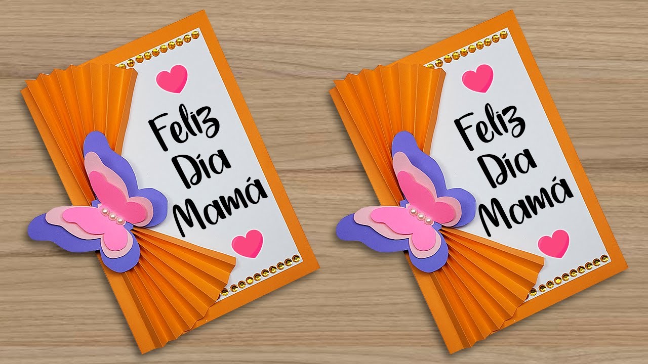 🌼 Hermosa tarjeta para el día de la madre 🦋 Mother's Day Card Handmade Easy Especial día de la madre