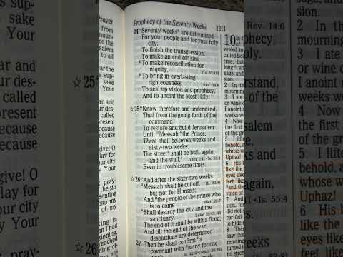 Daniel 9:24-27(And after the 62 weeks Messiah shall be cut off, but NOT for Himself.)