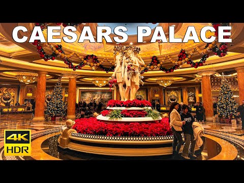 Caesars Palace Las Vegas Walk | December 2023