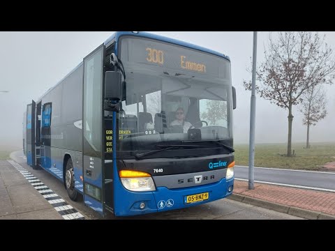 Qbuzz Qliner 7640 als Lijn 300 naar Station Emmen