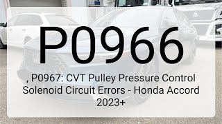 dtc p0967 quickly Fix