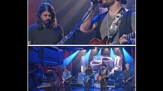 Foo Fighters with Zac Brown - War Pigs Cover Late Show with Letterman 10/13/2014