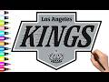 HOW TO DRAW LOS ANGELES KINGS LOGO