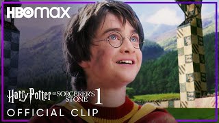 Harry Potter & The Sorcerer's Stone | Harry “Catches” the Golden Snitch | HBO Max