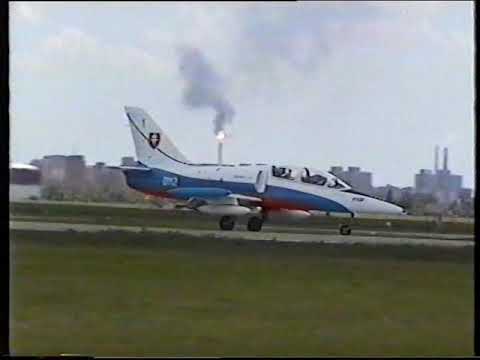 L-39 Albatros Biele Albatrosy arrival / SIAD 1997 - 13