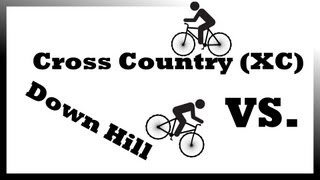 preview picture of video 'MTB Cross Country vs. Downhill (for beginners)'