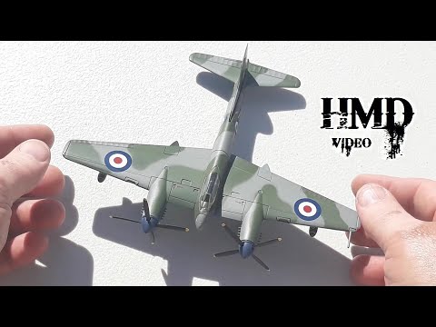 British RAF De Havilland DH.103 Hornet, Post War Strike Fighter by Oxford 1/72nd Scale Diecast