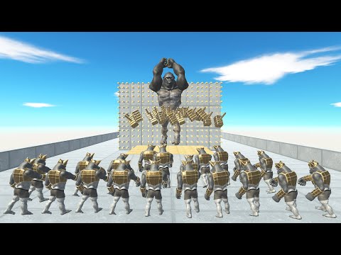 20x THOR HAMMERS NAILS UNIT OF GIANTS TO A SPIKED WALL | ANIMAL REVOLT BATTLE SIMULATOR