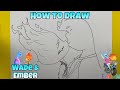 How To Draw Ember And Wade Kissing | Elemental | Step by Step #drawing #elemental