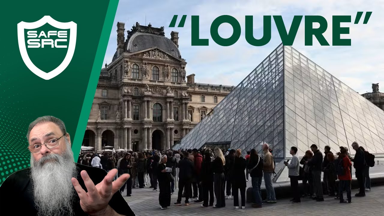 SENHA do SISTEMA de SEGURANÇA do LOUVRE era &quot;LOUVRE&quot;: AUDITORIA após o PORTÃO ARROMBADO