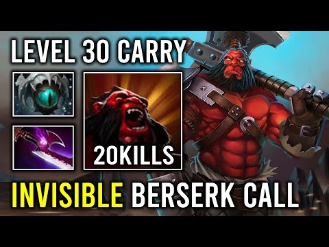 WTF Silver Edge Invisible Berserker Call 100% Full Aghanim Effect Axe Dota 2