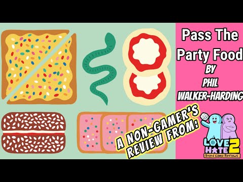 Pass The Party Food - A Non-Gamer's Review! A Family Co-op #boardgames @joeygames2558| Love 2 Hate