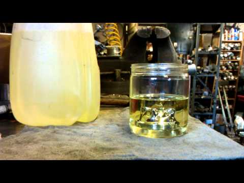 Stripping chrome to a nickel finish.