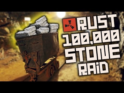 RUST: 100k Stone From Vanilla Raid!