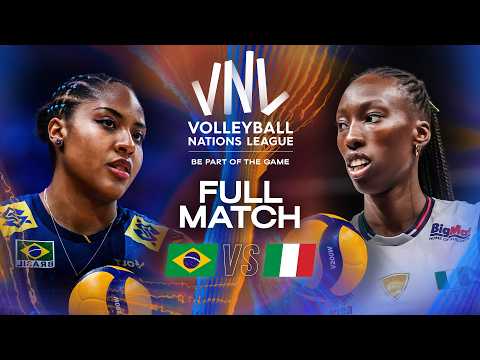 Brazil 🇧🇷 vs. Italy 🇮🇹 | VNL 2025 - Full Match | Week 1