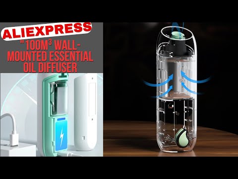 "100m³ Wall-Mounted Essential Oil Diffuser | 45ML 3-Mode Aroma Air Purifier for Home, Toilet & Hotel