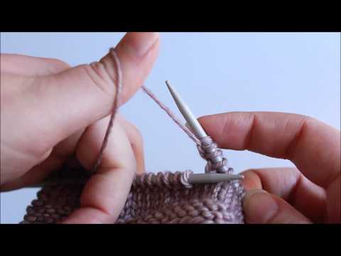 Rückwärtsmaschenanschlag zum Stricken
