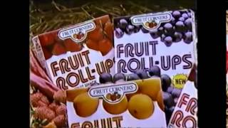 First Fruit Roll Ups Commercial 80's