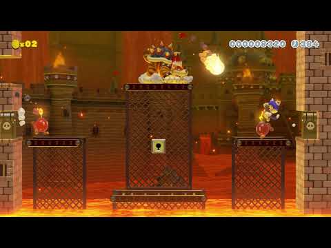 Super Mario Maker 2 - Meowser's Lava Castle