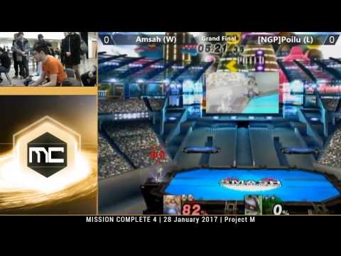 MC4 PM - Asterion | Amsah (Sheik, Falco, Fox) vs [NGP]Poilu (Lucario) | Singles Grand Final