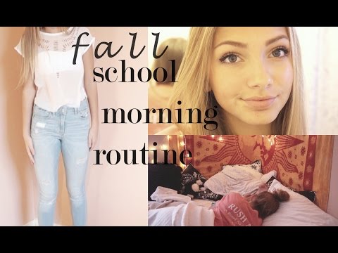 Fall School Morning Routine 2014 | Hannah Blair