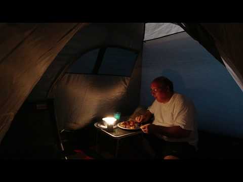 MongoTV_3256 - English Vlog_0149 - Eating Chopped Steak With Potato And Brown Gravey In Tent