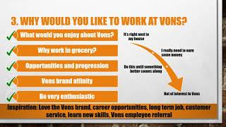 Top 5: VONS Supermarkets Interview Questions and Answers