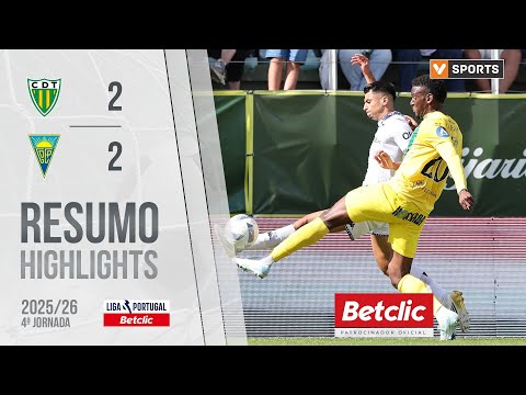 Resumo: Tondela 2-2 Estoril (Liga 25/26 #4)