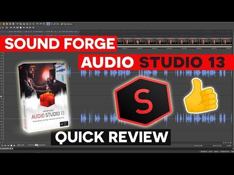Sound Forge Audio Studio 13 - Audio Editing Software Review