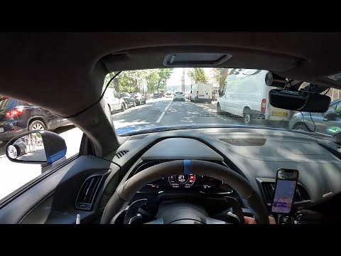Audi R8 V10 Plus POV driving SOUND  [4K]