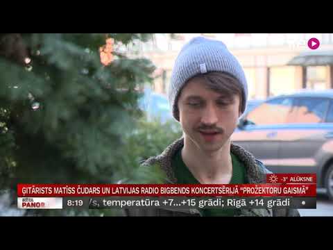 Ģitārists Matīss Čudars un  Latvijas  Radio bigbends koncertsērijā “Prožektoru gaismā”