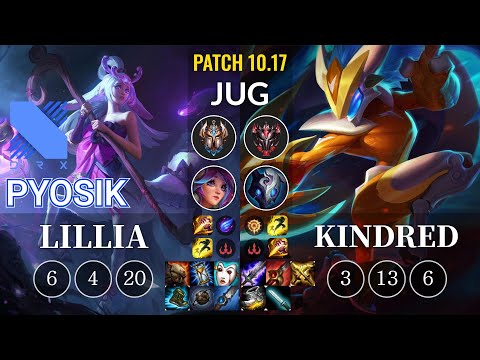 DRX Pyosik Lillia vs Kindred Jungle - KR Patch 10.17
