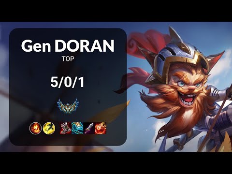 Gen Doran Kled vs Renekton TOP - KR CHALLENGER Patch 13.19