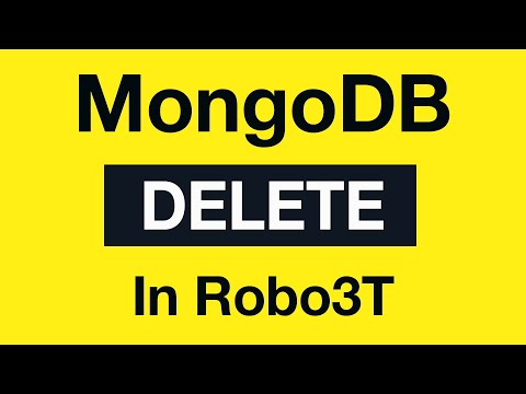 MongoDB Delete Queries 09 Delete Operations in Robo 3T