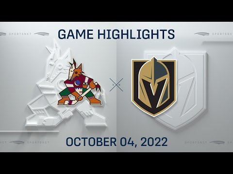 NHL Preseason Highlights | Coyotes vs. Golden Knights - October 4, 2022
