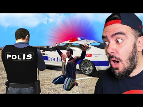 1 GÜNLÜGÜNE POLIS OLDUM BAKIN NE OLDU - GTA 5 MODS