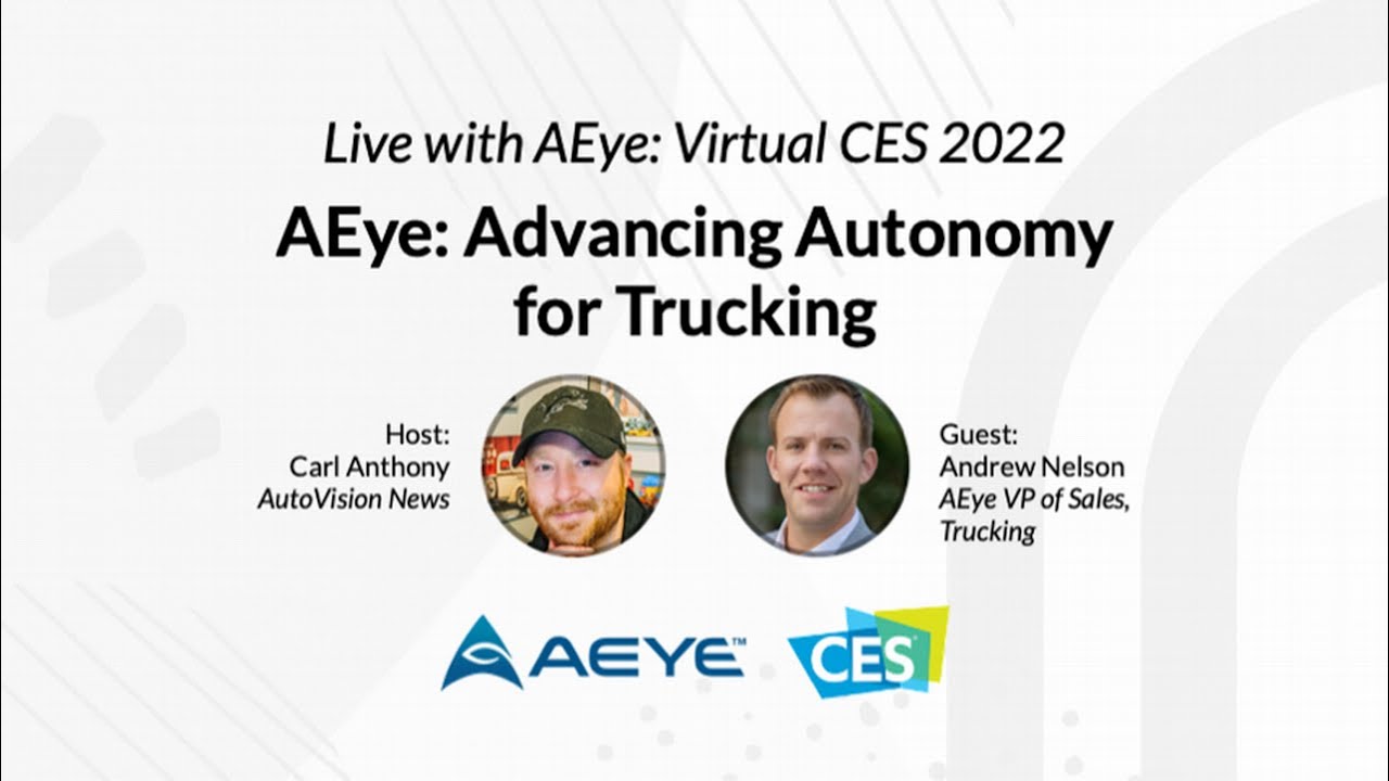 AEye: Advancing Autonomy for Trucking